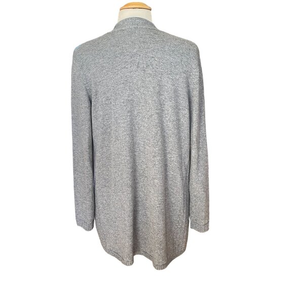 J Jill Cashmere Quiet Luxury Cardigan Gray Capsule Scandi Old Money Heritage-S - Picture 8 of 11